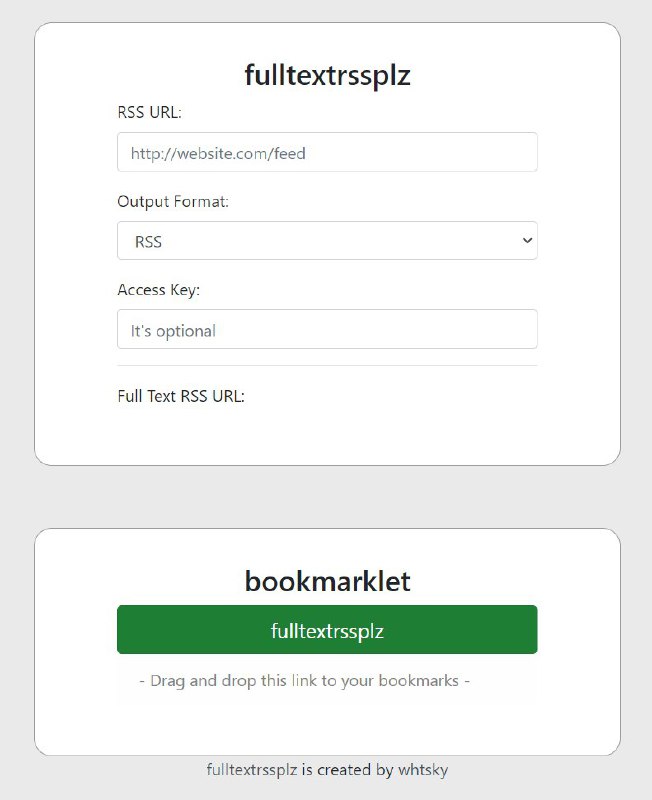 #开源 #全文 获取 #工具 #fulltextrssplz